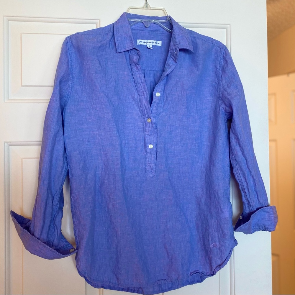 Southern Tide Purple/Blue Ombré Long Sleeve, Small